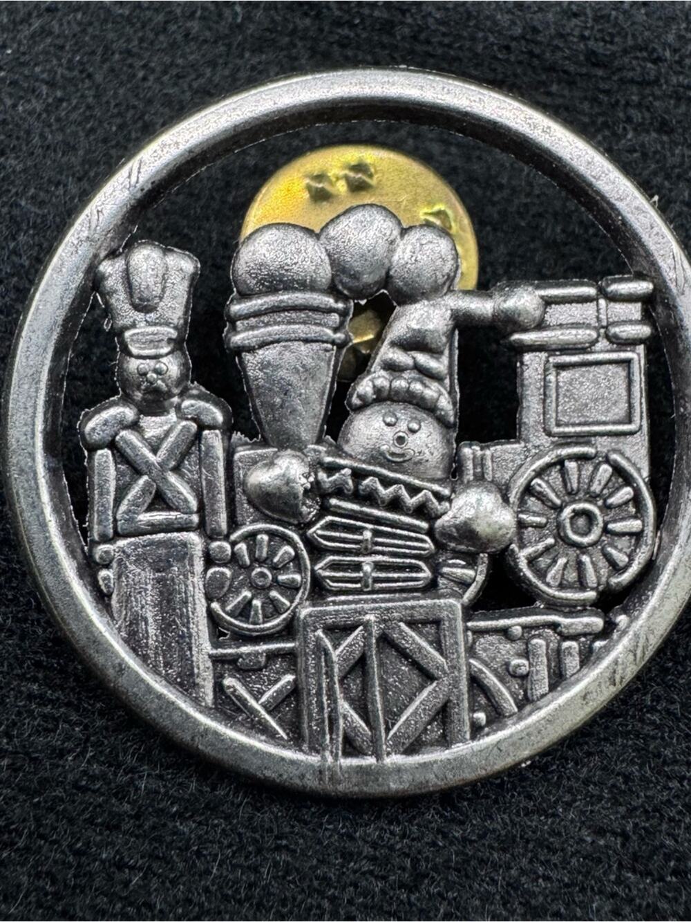 Vintage 1998 Hallmark HMK Christmas Holiday Toy Soldier Train Lapel Pin